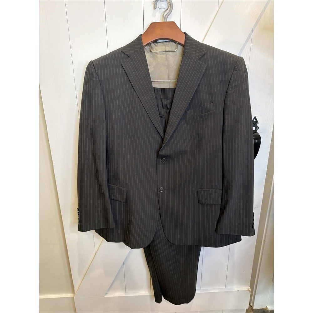 Vintage Oscar de la Renta mens tailored 2 Piece Suit Size 52 Jacket Pants 40x30